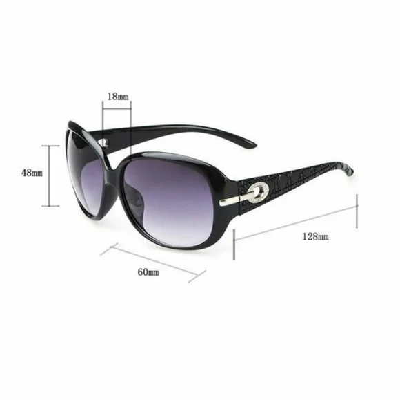 NWT Black Glitter UV Protection Sunglasses - Picture 2 of 14